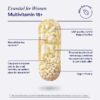 Ritual Multivitamin for Women 18+, Clinical-Backed Multivitamin with Vitamin D3 for Immune Support*, Vegan Omega 3 DHA, B12, Iron, Gluten Free, Non GMO, USP Verifed, 30 Day Supply, 60 Capsules - Image 3